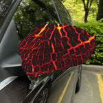 Lava Burning Print Car Side Mirror Covers