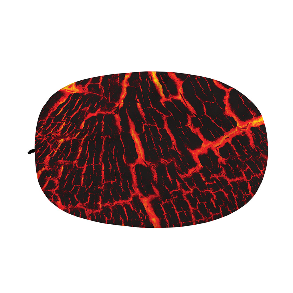 Lava Burning Print Car Side Mirror Covers