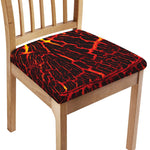 Lava Burning Print Chair Cushion Cover