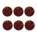 Lava Burning Print Coaster Set