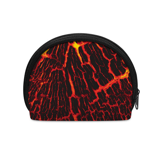 Lava Burning Print Coin Purse