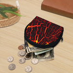 Lava Burning Print Coin Purse