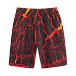 Lava Burning Print Cotton Shorts