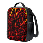 Lava Burning Print Crossbody Lunch Bag
