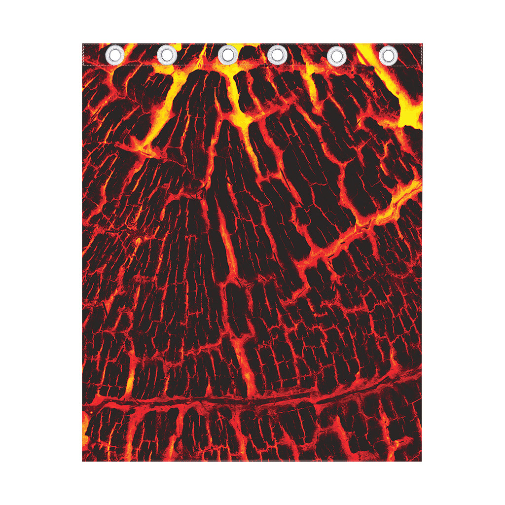 Lava Burning Print Curtain