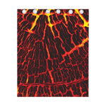 Lava Burning Print Curtain