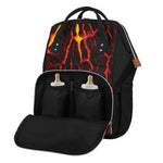 Lava Burning Print Diaper Bag