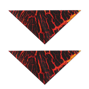 Lava Burning Print Dog Bandana