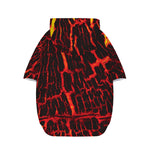 Lava Burning Print Dog Zip Up Hoodie