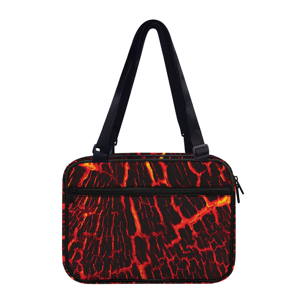 Lava Burning Print Double Strap Bible Bag