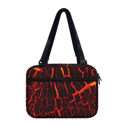 Lava Burning Print Double Strap Bible Bag