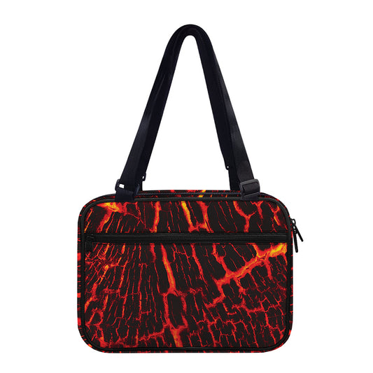 Lava Burning Print Double Strap Bible Bag