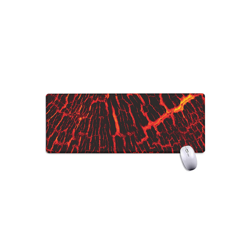 Lava Burning Print Extended Mouse Pad