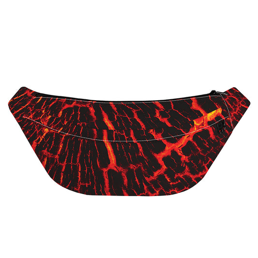 Lava Burning Print Fanny Pack
