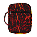 Lava Burning Print Front Pocket Bible Bag