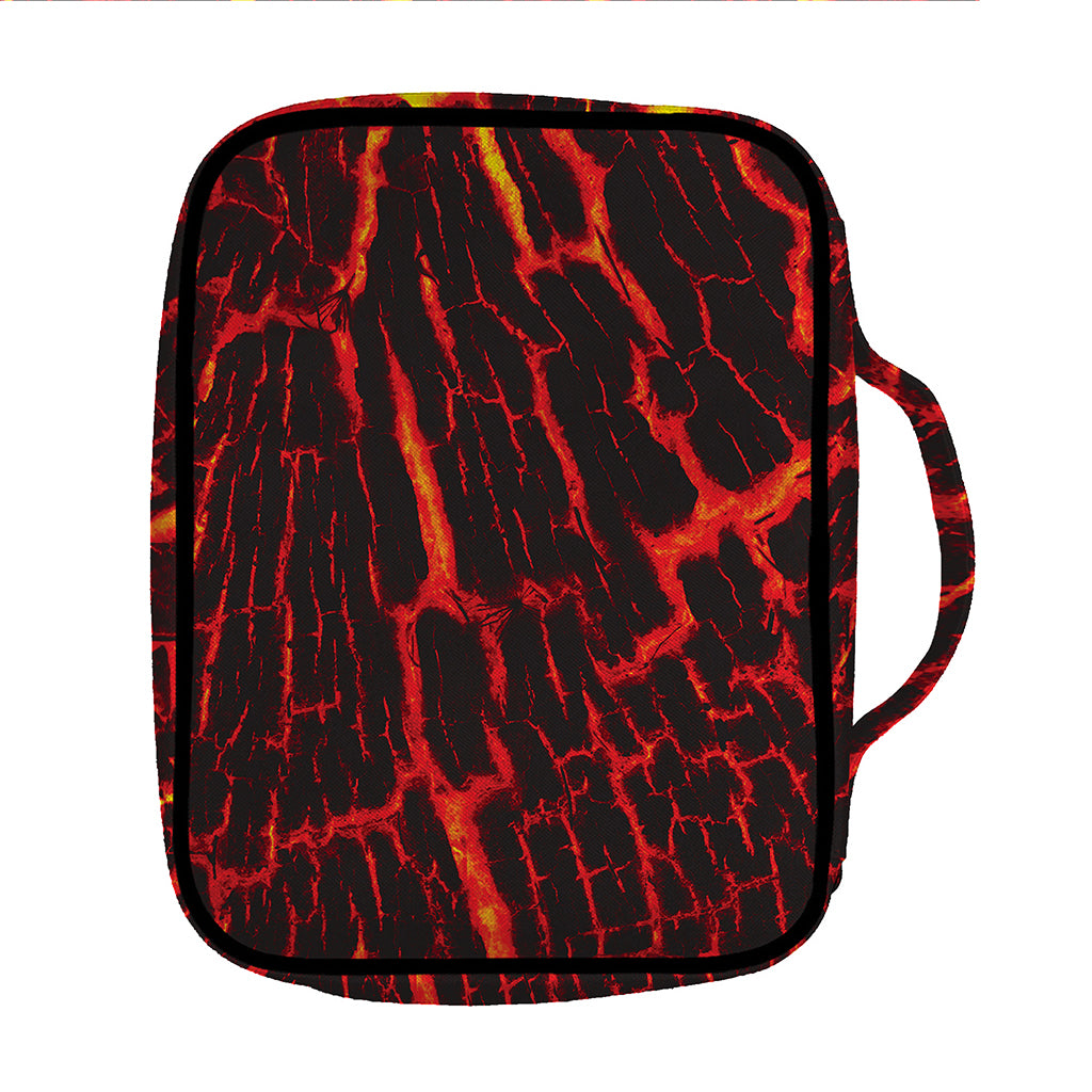 Lava Burning Print Front Pocket Bible Bag