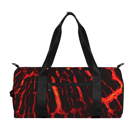 Lava Burning Print Gym Bag