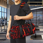 Lava Burning Print Gym Bag