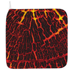 Lava Burning Print Hand Towel