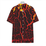 Lava Burning Print Hawaiian Shirt