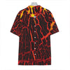 Lava Burning Print Hawaiian Shirt