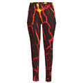 Lava Burning Print High-Waisted Pocket Leggings