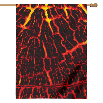 Lava Burning Print House Flag