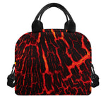 Lava Burning Print Insulated Lunch Bag