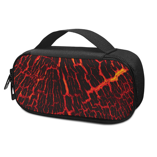 Lava Burning Print Insulin Cooler Travel Case