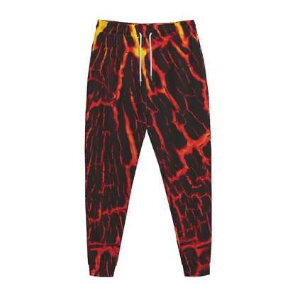Lava Burning Print Jogger Pants