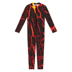 Lava Burning Print Jumpsuit