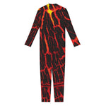 Lava Burning Print Jumpsuit