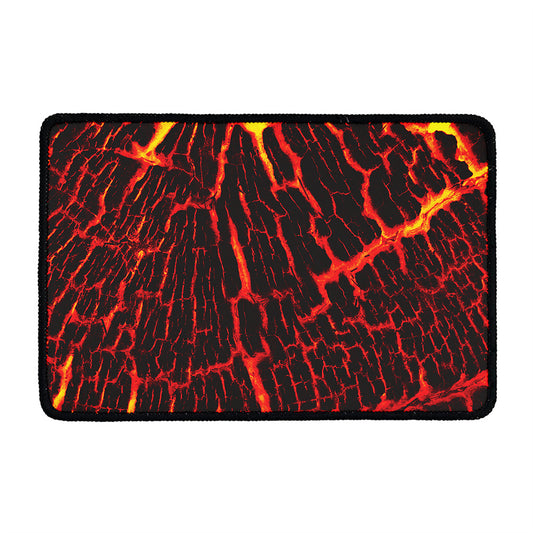 Lava Burning Print Kitchen Mat