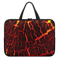 Lava Burning Print Laptop Sleeve With Handle