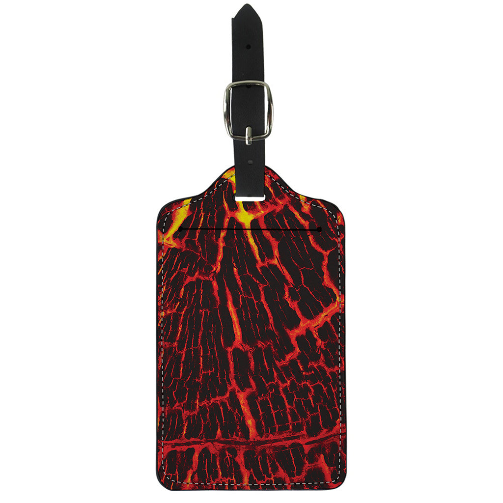 Lava Burning Print Luggage Tag