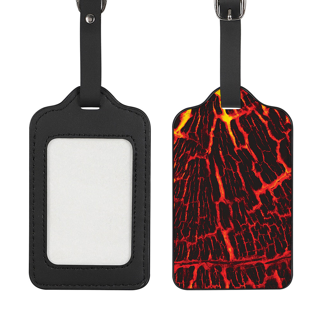 Lava Burning Print Luggage Tag