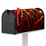 Lava Burning Print Mailbox Cover