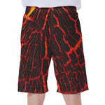 Lava Burning Print Men's Beach Shorts