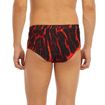Lava Burning Print Men's Briefs