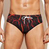 Lava Burning Print Men's Swim Briefs