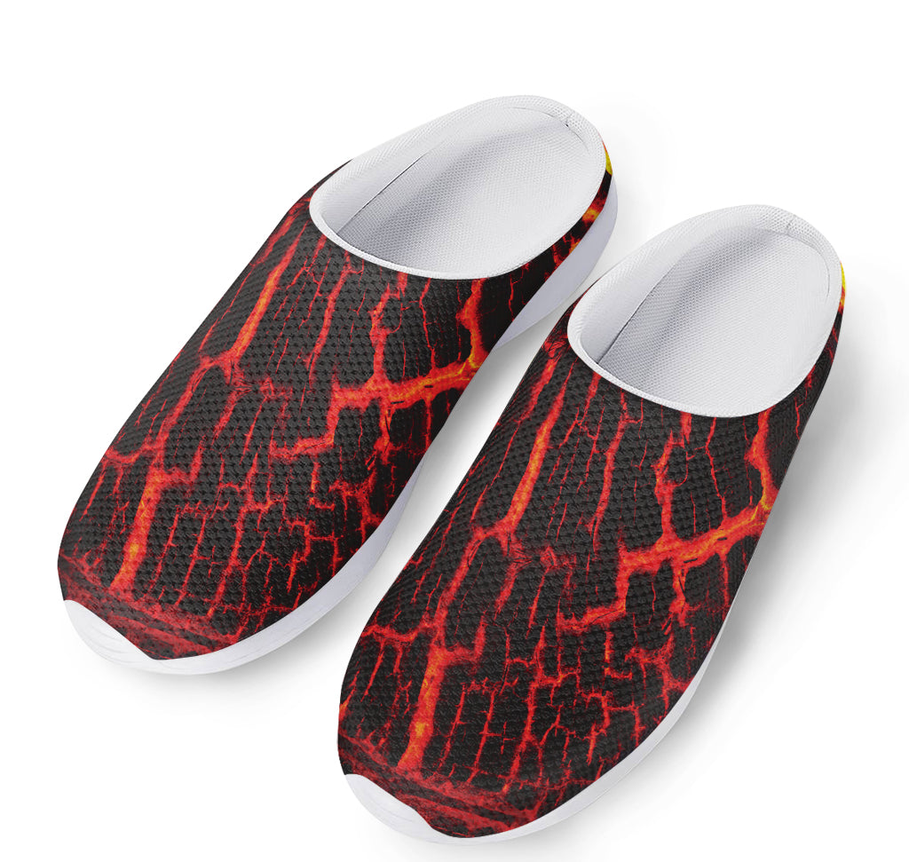 Lava Burning Print Mesh Casual Shoes