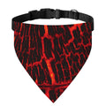 Lava Burning Print Over The Collar Dog Bandana