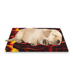 Lava Burning Print Pet Cooling Mat Cover