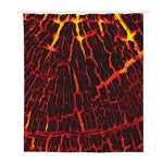 Lava Burning Print Polyester Shower Curtain