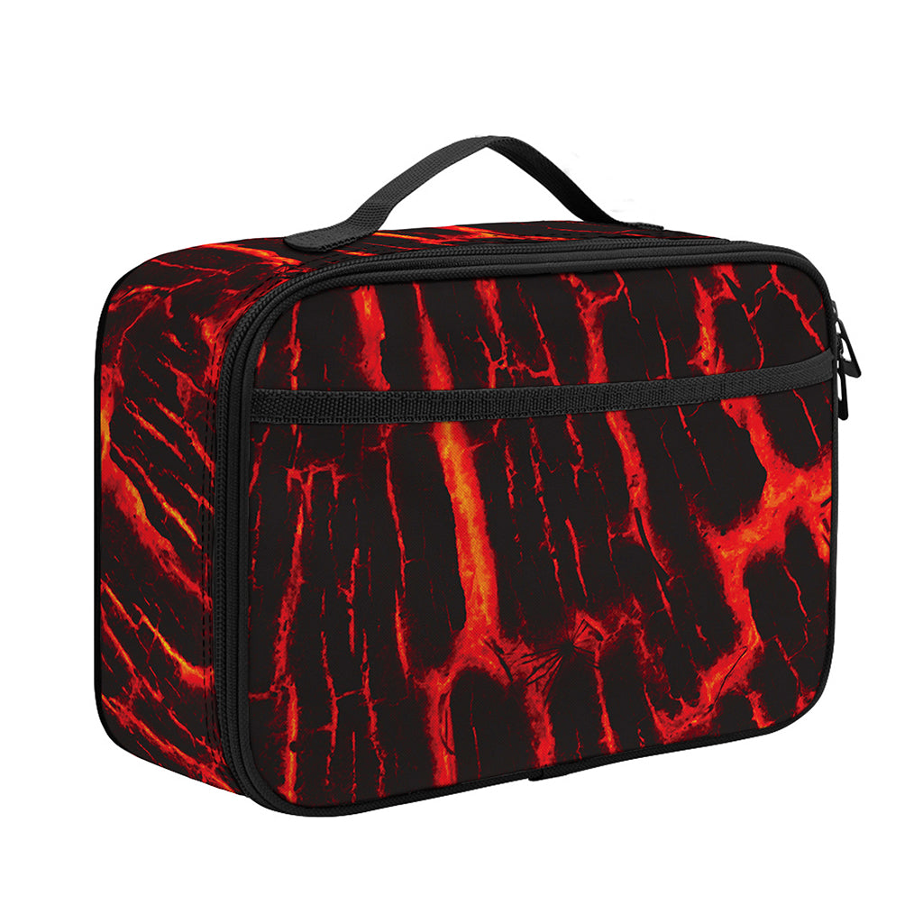 Lava Burning Print Portable Lunch Bag