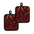 Lava Burning Print Pot Holders