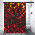 Lava Burning Print Premium Shower Curtain