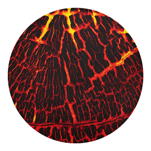 Lava Burning Print Round Blanket