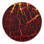 Lava Burning Print Round Blanket