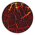 Lava Burning Print Round Floor Mat